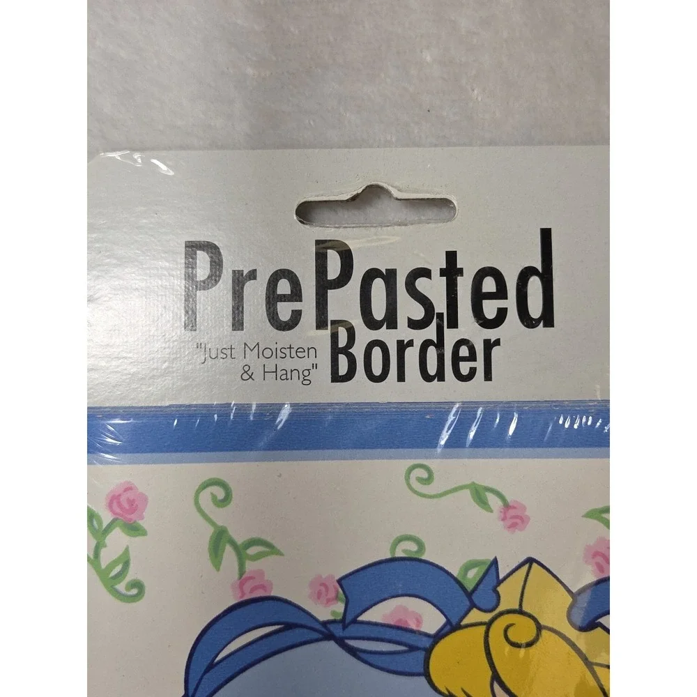 1 Vtg Disney Pretty Princess Blue Wallpaper‎ Border #27121 PrePasted 5YD x 6.75
